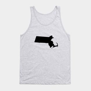 Massachusetts Black Tank Top